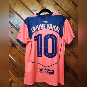 Fan Version 2025 FC Barcelona Lamine Yamal #10 Orange